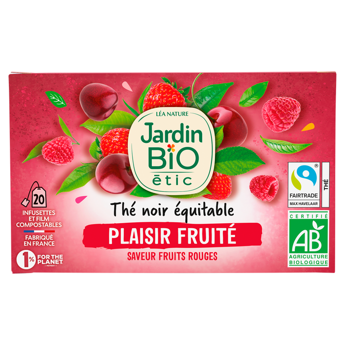 Boho Cosmetics Thé Noir Equitable Plaisir Fruité Fruits Rouges - Bio - Jardin BiO étic