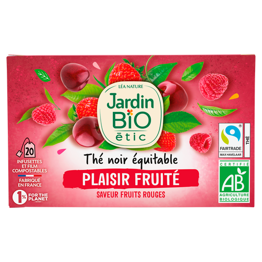 boho cosmetics Thé noir Equitable Plaisir Fruité Fruits Rouges - Bio - Jardin BiO étic