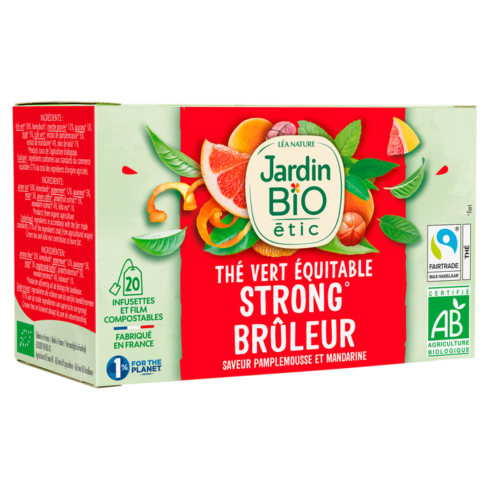 Boho Cosmetics Thé Vert Equitable Brûleur Bio - Jardin Bio Étic