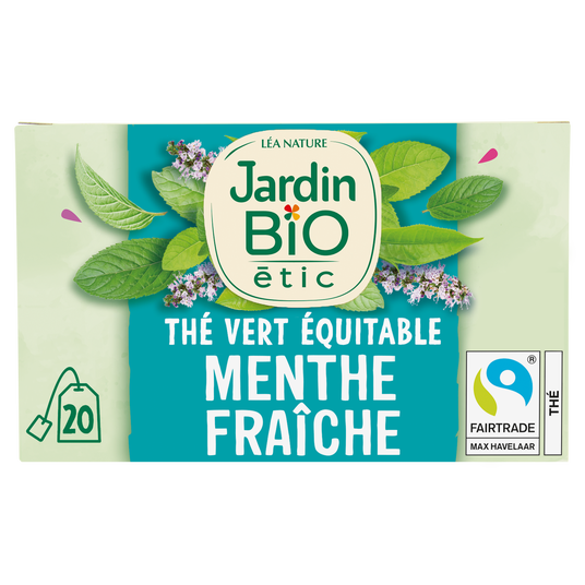 boho cosmetics Thé vert équitable Menthe bio - Jardin Bio Étic