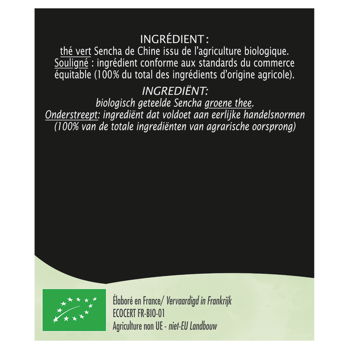 Boho Cosmetics Thé Vert Ethique Sencha - Jardin Bio Étic