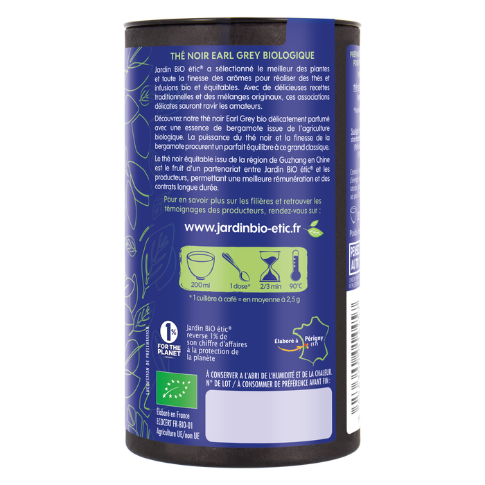 Boho Cosmetics Thé Vert Feuilles Entières Earl Grey Bio - Jardin Bio Étic