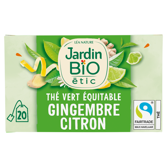 boho cosmetics Thé vert Gingembre Citron Vert bio - Jardin Bio Étic