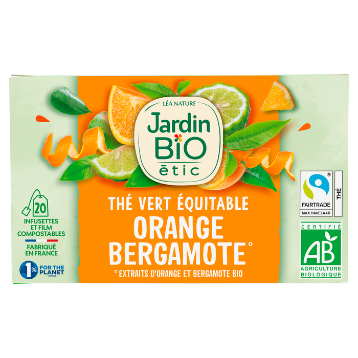 Boho Cosmetics Thé Vert Orange Bergamote Bio - Jardin Bio Étic