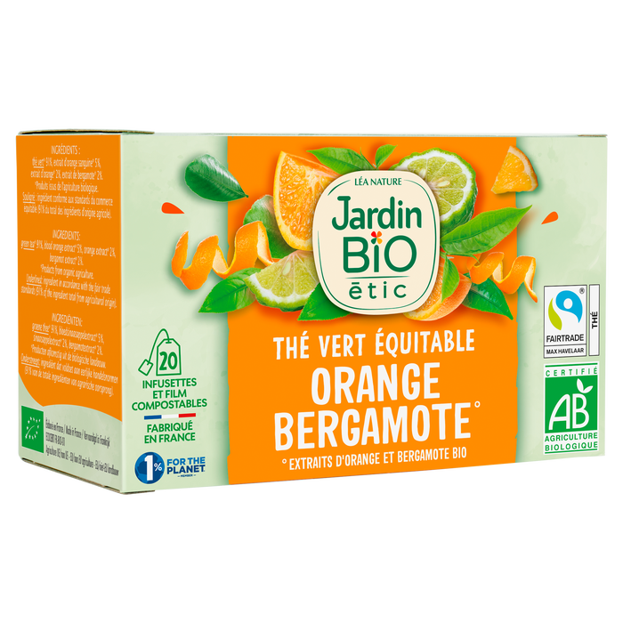Boho Cosmetics Thé Vert Orange Bergamote Bio - Jardin Bio Étic