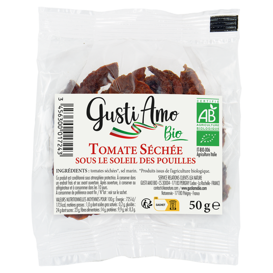 boho cosmetics Tomate séchée - sachet 50g - Gusti Amo Bio