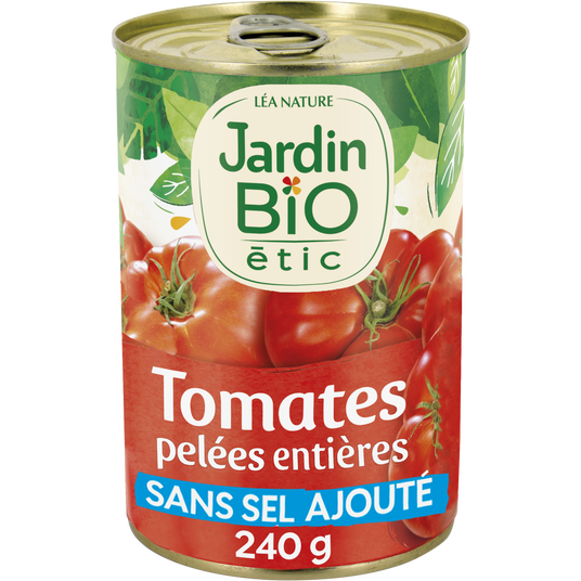 boho cosmetics Tomates entières pelées au jus sans sel ajouté - Jardin Bio Étic