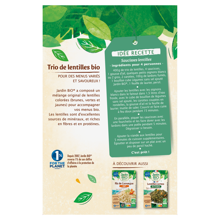 Boho Cosmetics Trio De Lentilles Bio - Jardin Bio Étic