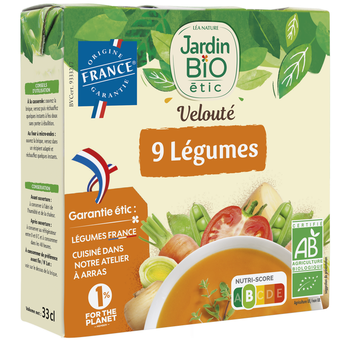 Boho Cosmetics Velouté 9 Légumes 2 X 33 Cl - Jardin BiO étic