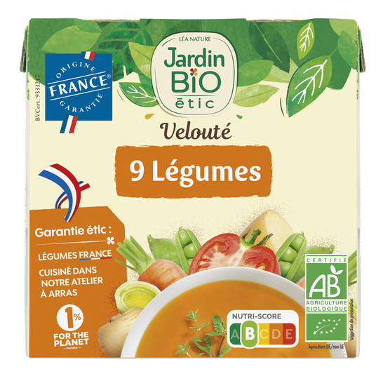 boho cosmetics Velouté 9 Légumes 2 x 33 cl - Jardin BiO étic