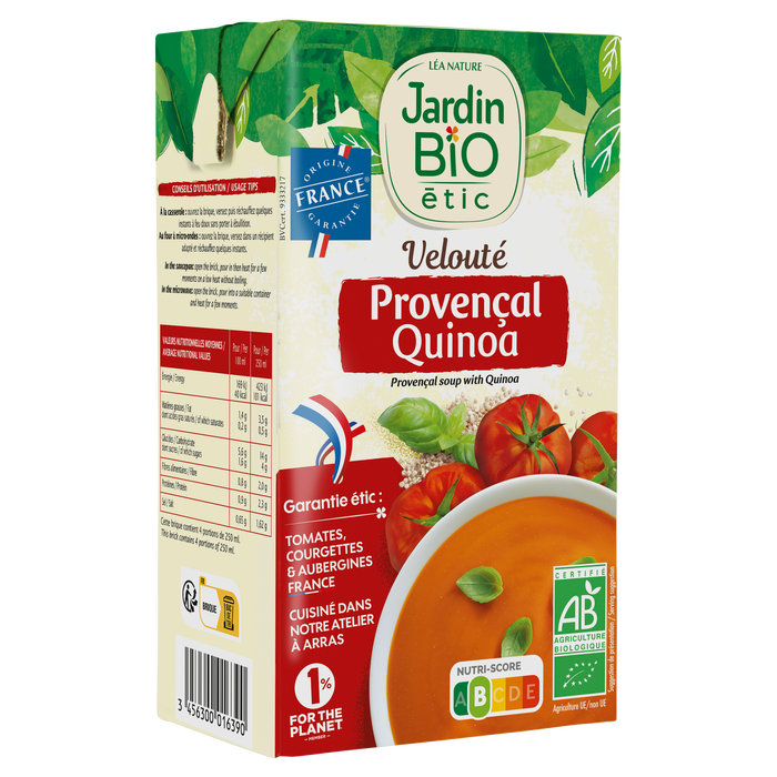 Boho Cosmetics Velouté Aux Légumes Et Au Quinoa Bio - Jardin BiO étic