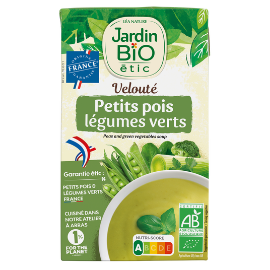 boho cosmetics Velouté petit pois légumes - Jardin Bio étic