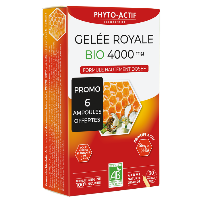 Boho Cosmetics Vente Ampoules Gelée Royale Bio 4000mg Promo - Immunité
