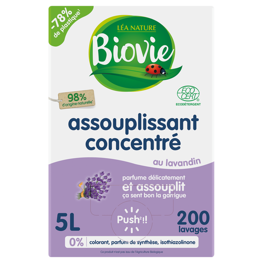 boho cosmetics Vente Assouplissant concentré Lavandin - 200 lavages - Grand Format - Assouplissants bio - Léa Nature