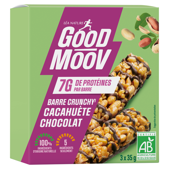 Boho Cosmetics Vente Barre Cacahuète Chocolat Bio - Diététique Sportive