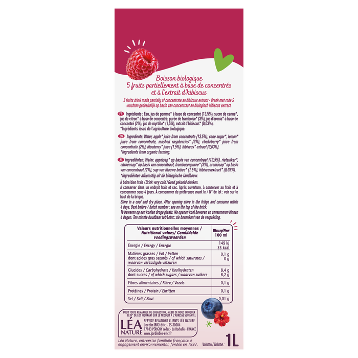 Boho Cosmetics Vente Boisson Fruits Rouges Hibiscus - Epicerie Sucrée