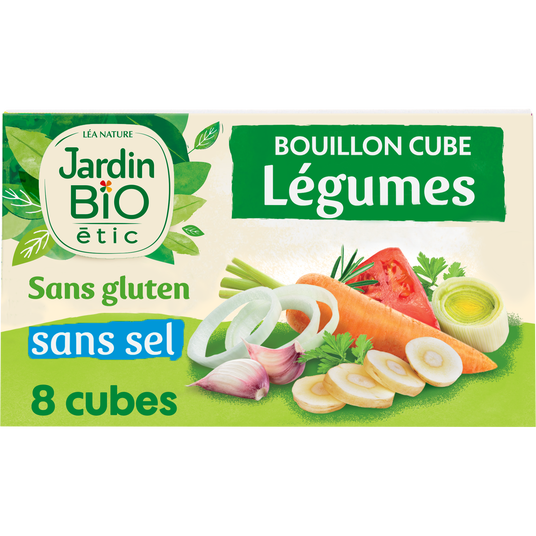 boho cosmetics Vente Bouillon cube légumes sans gluten - bio - Aides culinaires et condiments