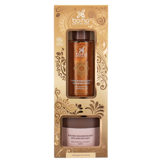 boho cosmetics Vente Coffret Baume et Huile Gold - Baume nourrissant boho cosmetics Vente Coffret Baume et Huile Gold - Baume nourrissant