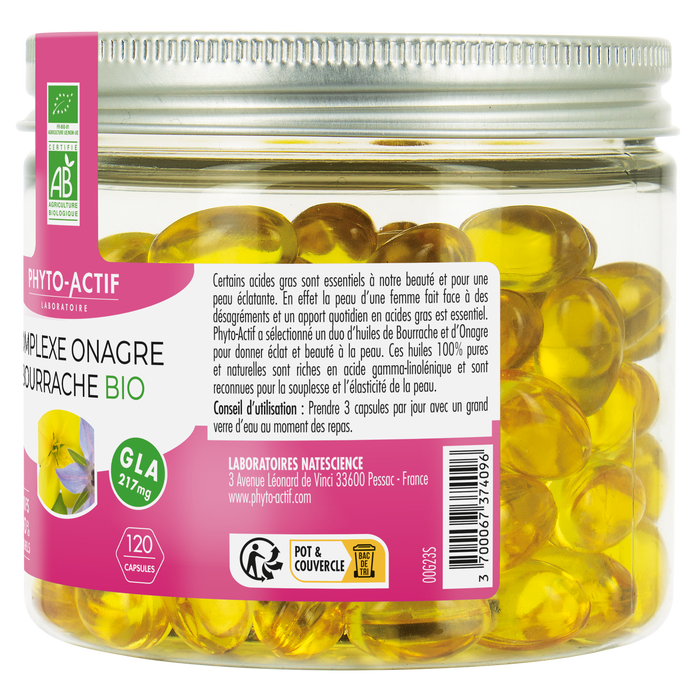 Boho Cosmetics Vente Complexe Onagre Bourrache Bio - Beauté Et Féminité