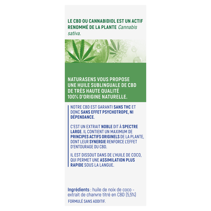 Boho Cosmetics Vente Compte-goutte CBD 5% - Stress Sommeil