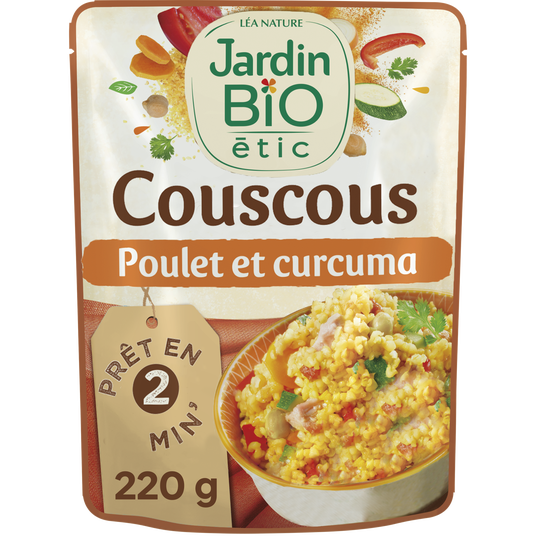 boho cosmetics Vente Couscous poulet et curcuma - bio - Plats cuisinés et sachets express