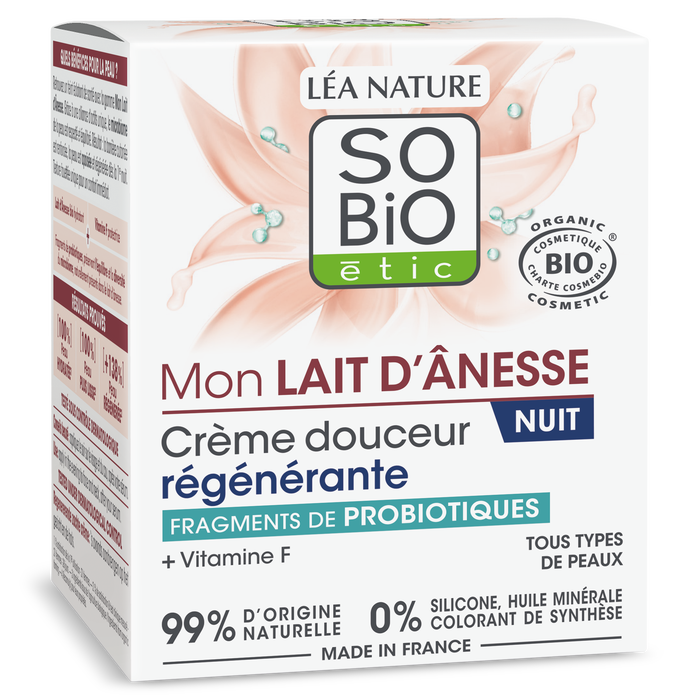 Boho Cosmetics Vente Crème Douceur Régénérante Nuit - Mon Lait D'Ânesse - Soins De Nuit