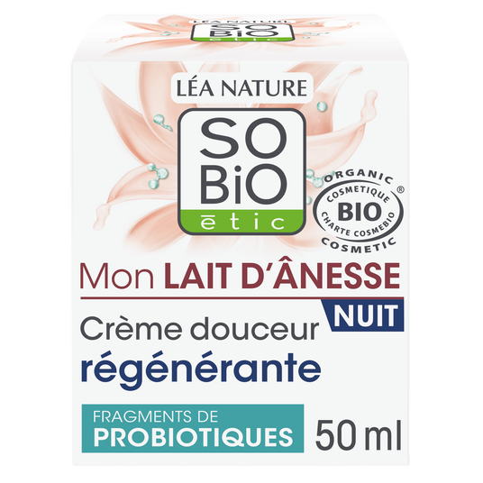 boho cosmetics Vente Crème douceur régénérante nuit - Mon Lait d'Ânesse - Soins de nuit