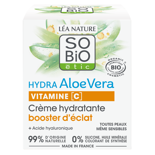 boho cosmetics Vente Crème hydratante booster d'éclat - Hydra Aloe Vera - Crèmes de jour