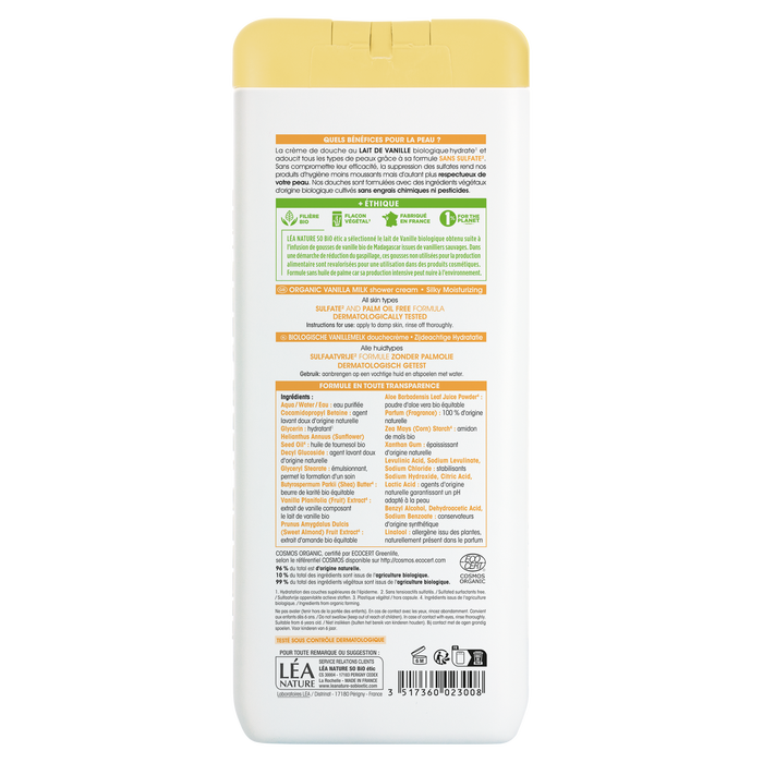 Boho Cosmetics Vente Douche Crème Lait De Vanille Bio Hydratation¹ Soyeuse - Douches