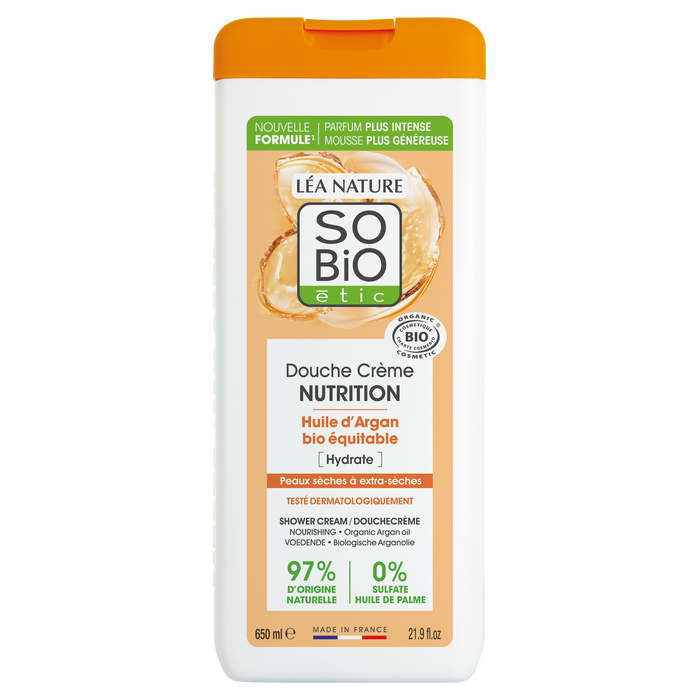 Boho Cosmetics Vente Douche Crème Nutrition à L'Huile D'Argan Bio - 650 Ml - Douches