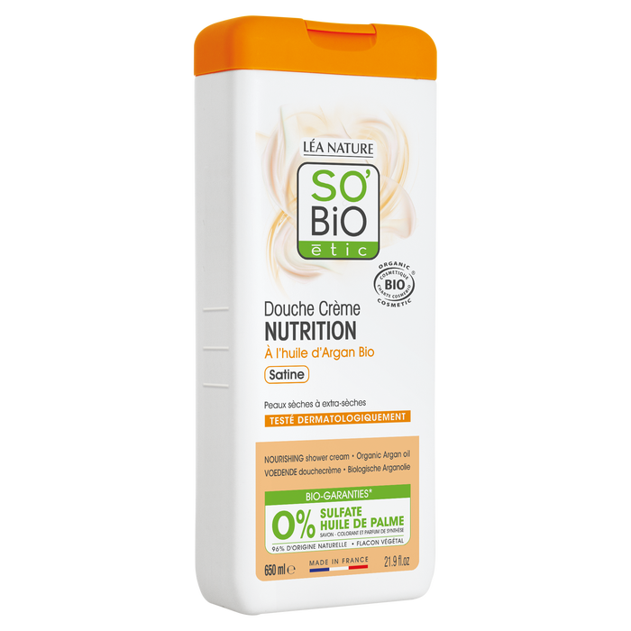 Boho Cosmetics Vente Douche Crème Nutrition à L'Huile D'Argan Bio - 650 Ml - Douches