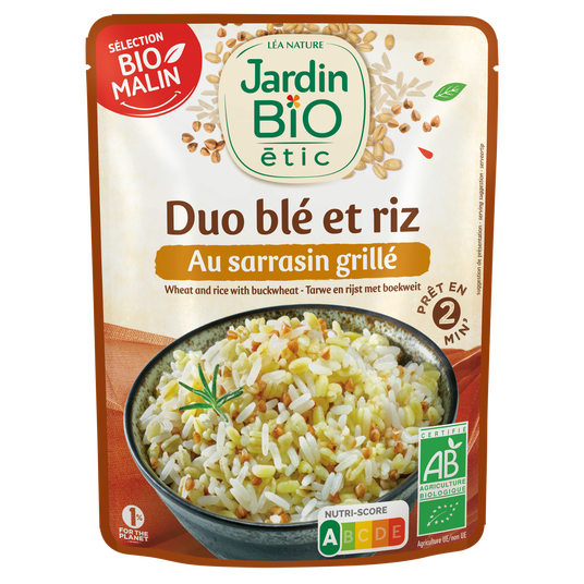 boho cosmetics Vente Duo Blé Riz au Sarrasin grillé - bio - Plats cuisinés et sachet express