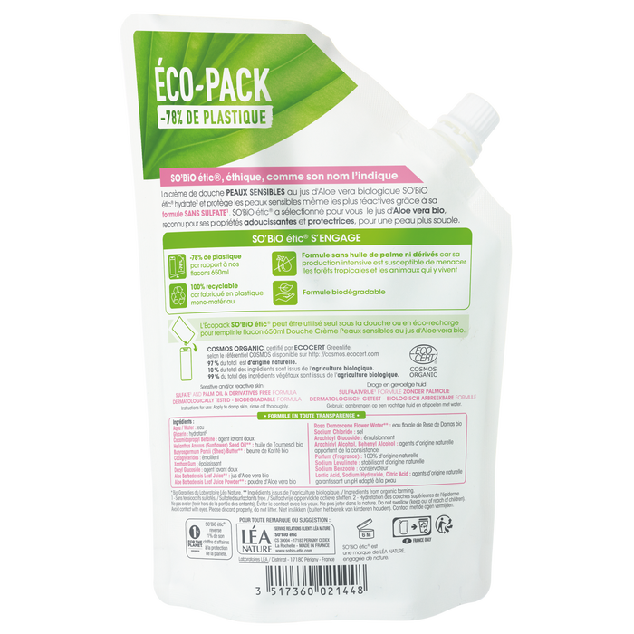 Boho Cosmetics Vente Ecopack Douche Crème Aloe Vera - Douches
