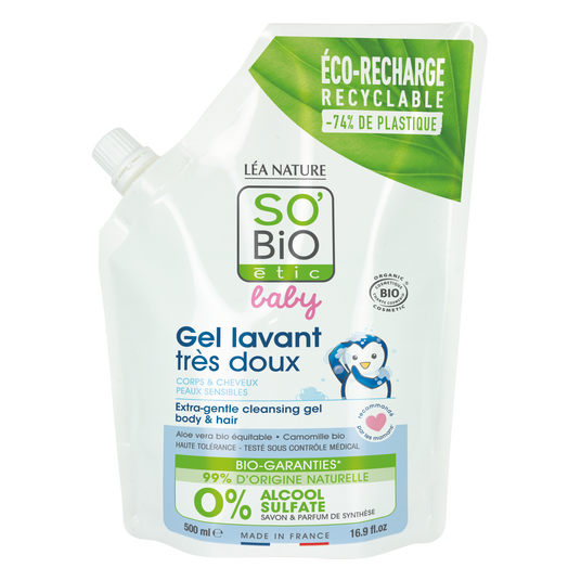 boho cosmetics Vente Ecopack gel lavant très doux - Bébé