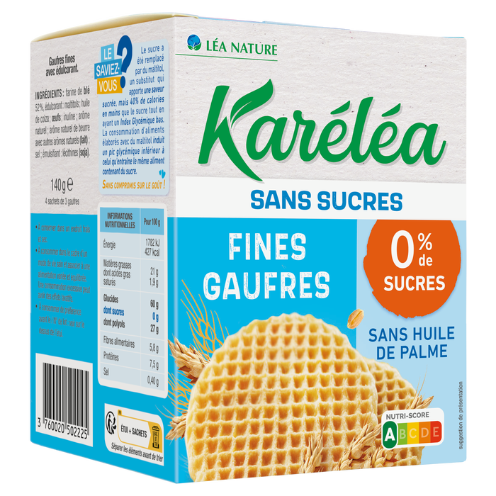 Boho Cosmetics Vente Fines Gaufres Sans Sucres - Biscuits