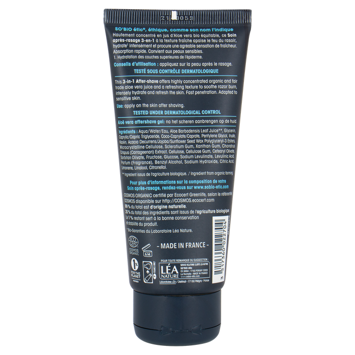 Boho Cosmetics Vente Gel Aloe Vera Après-rasage - Soins Visage Et Barbe Homme