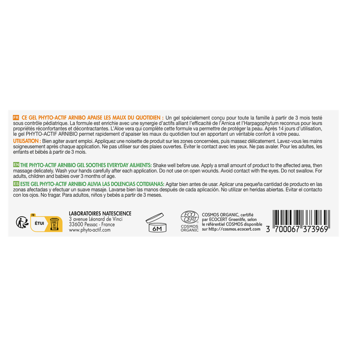 Boho Cosmetics Vente Gel Arnica Bio - Douleur Et Confort Articulaire