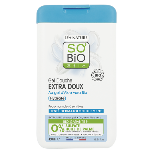 boho cosmetics Vente Gel douche extra doux Aloe vera - Douches