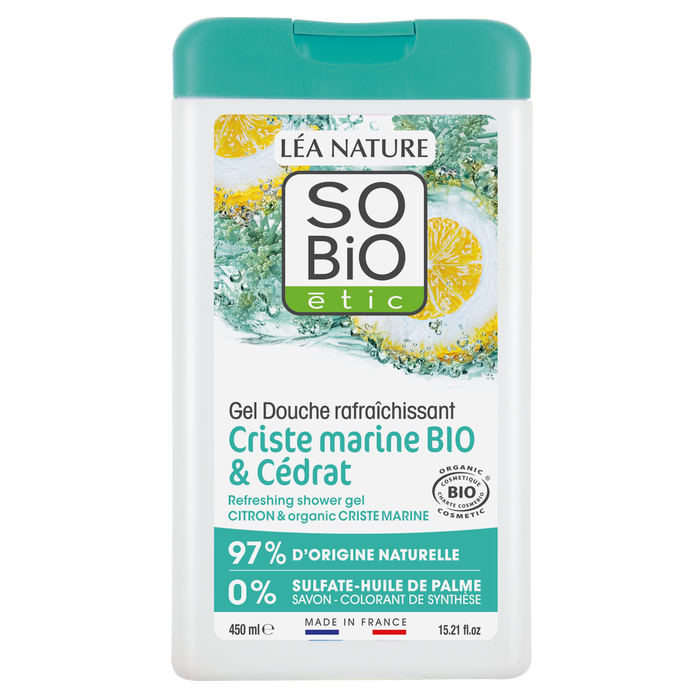 Boho Cosmetics Vente Gel Douche Rafraichissant Criste Marine Bio Et Cédrat - Douches