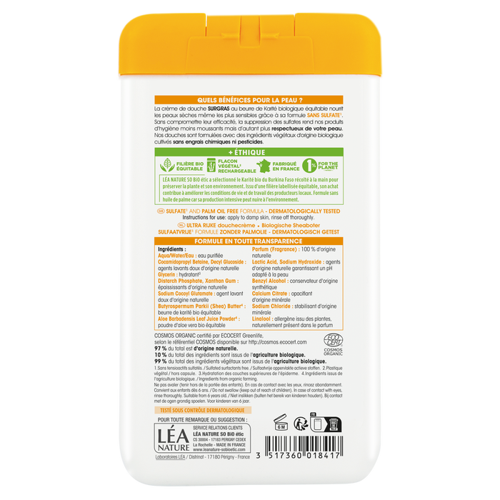 Boho Cosmetics Vente Gel Douche Surgras Karité - Douches