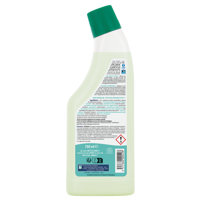 Boho Cosmetics Vente Gel WC Purifiant à L'huile Essentielle D'eucalyptus - WC