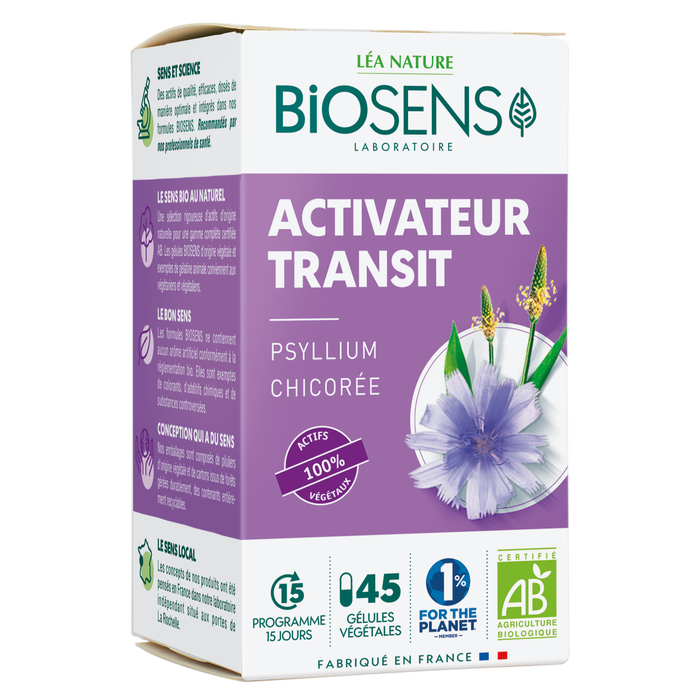 Boho Cosmetics Vente Gélule Végétale Activateur Transit - Psyllium Chicorée - Bio - Minceur élimination Détox