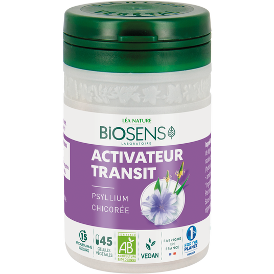 boho cosmetics Vente Gélule végétale Activateur Transit - Psyllium Chicorée - bio - Minceur élimination détox
