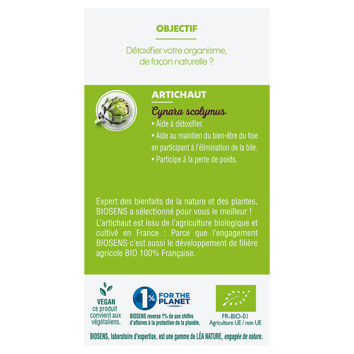 Boho Cosmetics Vente Gélule Végétale Amincissant Détoxinant - Artichaut - Bio - Minceur élimination Détox