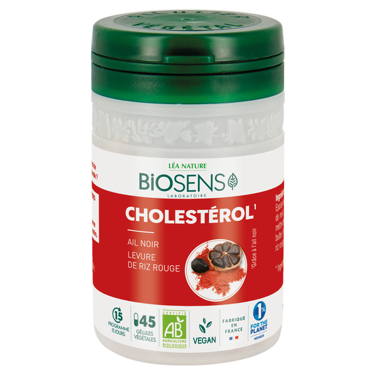 boho cosmetics Vente Gélule végétale Cholestérol - Ail Noir et Levure de riz rouge - bio - Circulation cardio-vasculaire