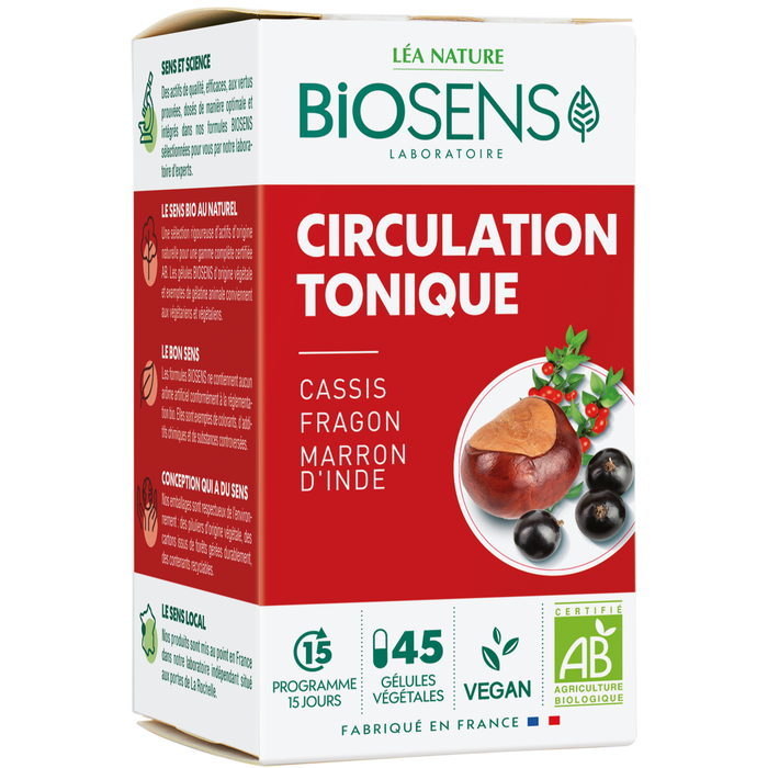 Boho Cosmetics Vente Gélule Végétale Circulation Tonique - Cassis Marron D'Inde - Bio - Circulation Cardio-vasculaire