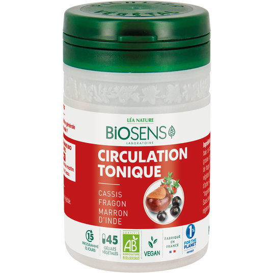 boho cosmetics Vente Gélule végétale Circulation Tonique - Cassis Marron d'Inde - bio - Circulation cardio-vasculaire