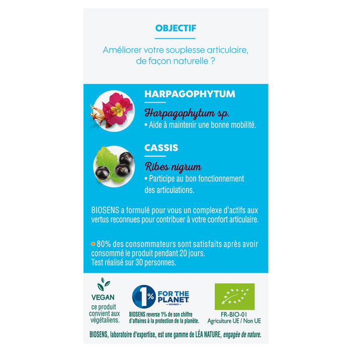 Boho Cosmetics Vente Gélule Végétale Confort Articulaire - Bio - Bien-être Articulation