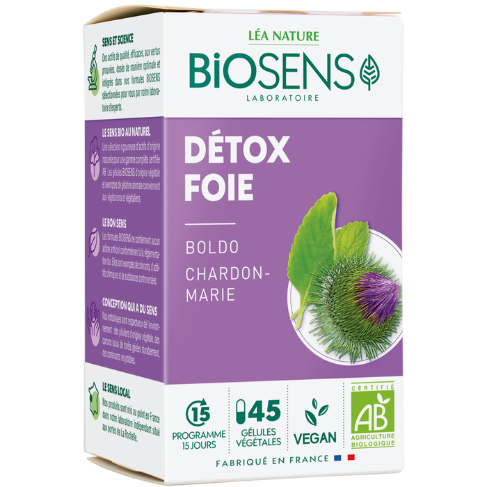 Boho Cosmetics Vente Gélule Végétale Détox Foie - Boldo Chardon Marie - Bio - Digestion