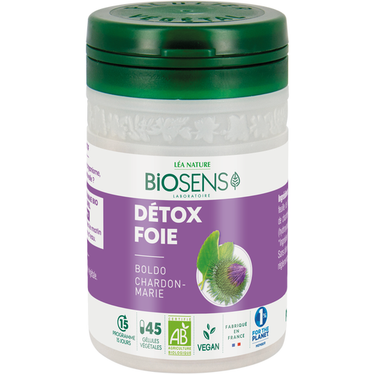 boho cosmetics Vente Gélule végétale Détox Foie - Boldo Chardon Marie - bio - Digestion